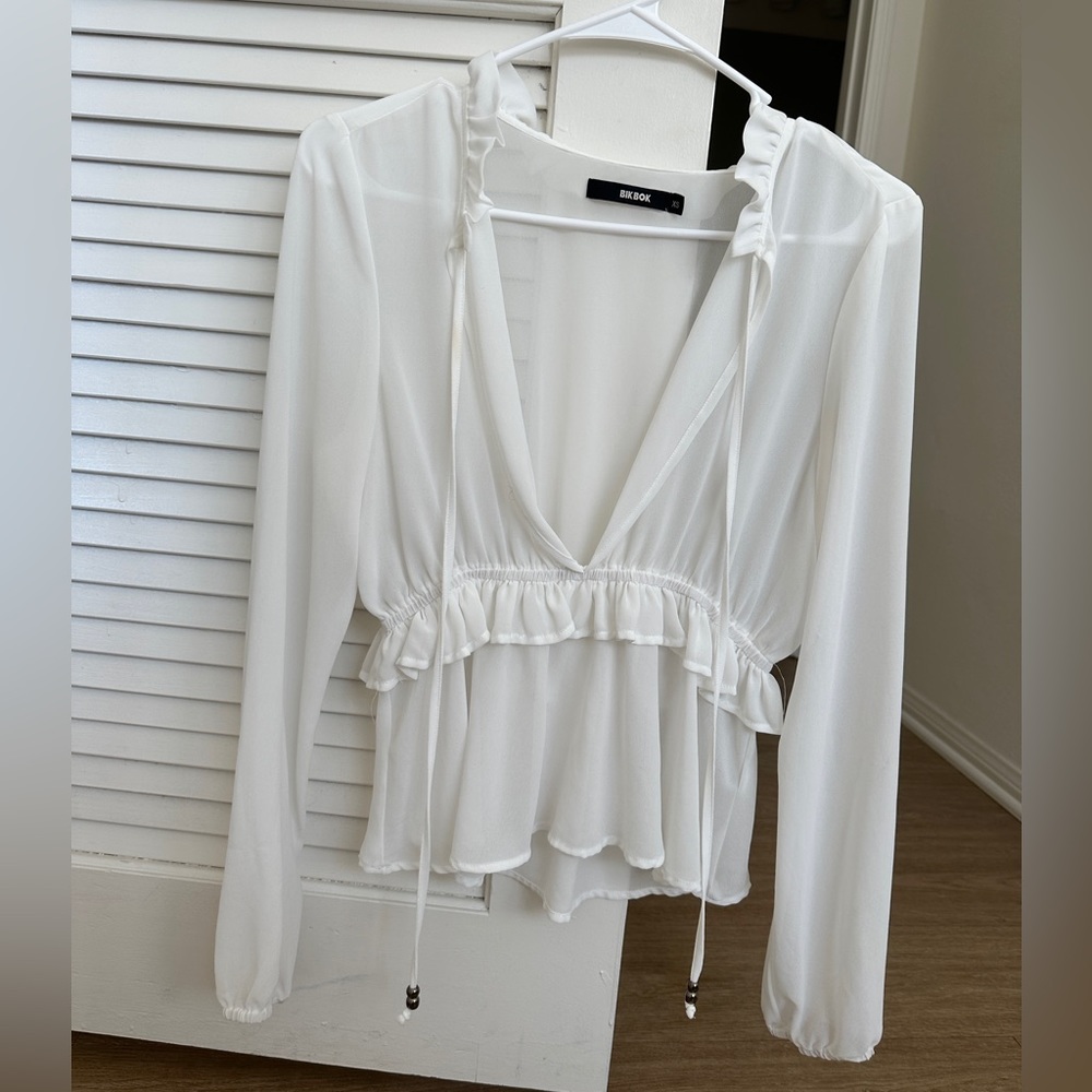 White Trasparent Blouse